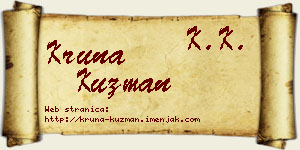 Kruna Kuzman vizit kartica